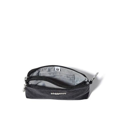 Baggallini On the Go Daily RFID Pouch - color: Black Cheetah Emboss