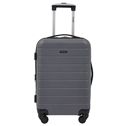 Wrangler Smart Spinner Hardside Luggage, 22-Inch Carry-On, Quiet Shade - color: Quiet Shade, size: Carry-On Only