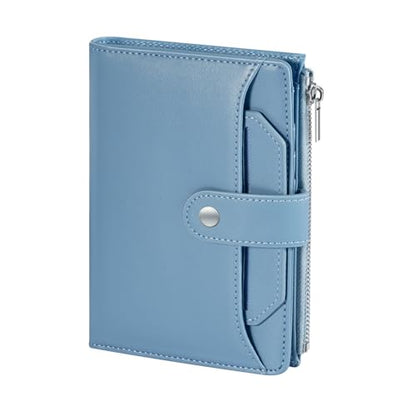 Dadanism RFID Blocking Passport Holder Travel Wallet for Women, Blue - color: Blue