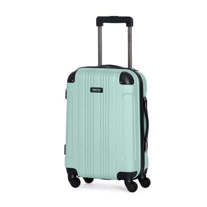 Kenneth Cole REACTION Out of Bounds Lightweight Hardshell 4-Wheel Spinner Luggage, Mint Blue, 20-Inch Carry On - color: Mint Blue, size: 20-Inch Carry On