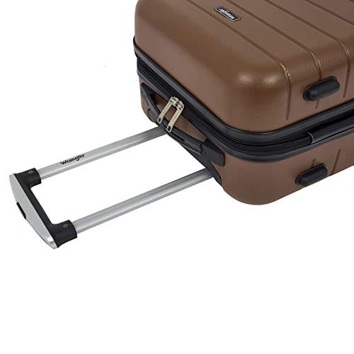 Wrangler Smart Spinner Hardside Luggage, 22-Inch Carry-On, Toffee - color: Toffee, size: Carry-On Only