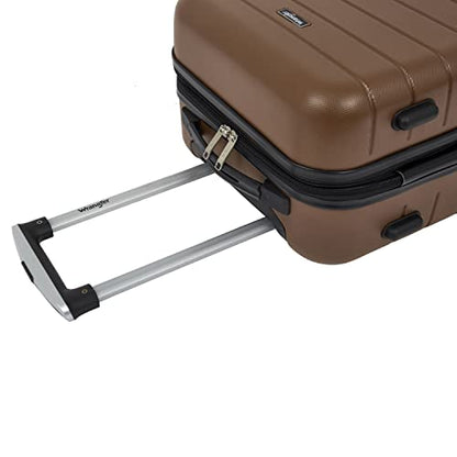 Wrangler Smart Spinner Hardside Luggage, 22-Inch Carry-On, Toffee - color: Toffee, size: Carry-On Only