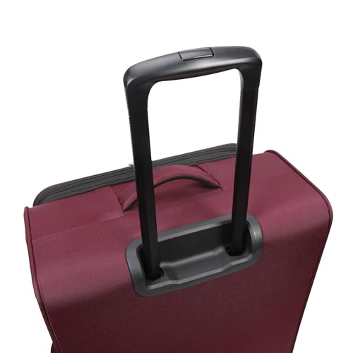 Kenneth Cole REACTION The Venturer 28-Inch Carry-On Lightweight Durable Softside 8-Wheel Spinner Cabin Size Luggage, Wine - color: Wine, size: Large