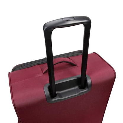 Kenneth Cole REACTION The Venturer 28-Inch Carry-On Lightweight Durable Softside 8-Wheel Spinner Cabin Size Luggage, Wine - color: Wine, size: Large