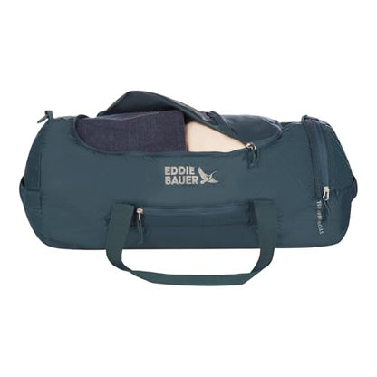 Eddie Bauer Stowaway Packable Duffel Bag | Travel | Foldable | Lightweight | Durable | Ripstop Polyester, 45L, Marine - color: Marine