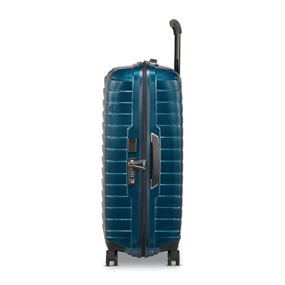 Samsonite Proxis Medium Hardside Luggage with Dual Spinner Wheels - Innovative Roxkin™ Lightweight Shell With Ultimate Durability- Includes TSA Lock, Ergonomic Telescoping Handle - Petrol Blue - color: Petrol Blue, size: Medium Spinner