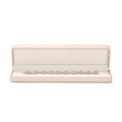 Oirlv Pink Long Necklace Storage Box - color: Pink, size: Long Chain Box