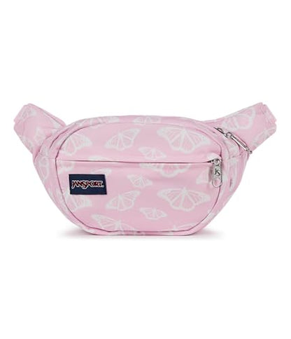 JanSport Fifth Avenue Waist Bag w/Adjustable Strap, Flutter By Pink - color: Flutter By Pink Ice