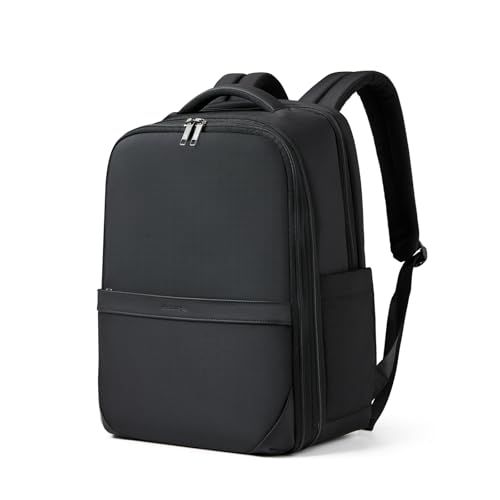 Hanke Expandable Travel Backpack 16 Inch, Full-Open Laptop Backpack, Black - color: Black, size: 16 Inch