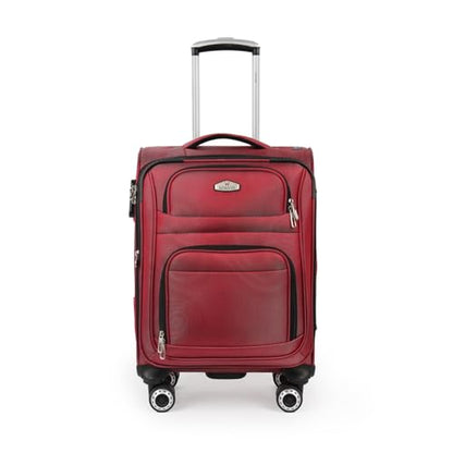 20'' Carry on Luggage,Softside Suitcase,Expandable 15% - color: Red, size: Carry-On 20-Inch