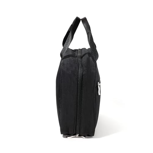 Baggallini Large Hanging Travel Toiletry Kit - Lightweight 8x11 Inch Makeup Bag - color: Black