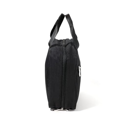 Baggallini Large Hanging Travel Toiletry Kit - Lightweight 8x11 Inch Makeup Bag - color: Black