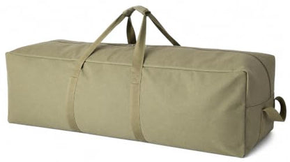 DoYiKe Extra Large Canvas Travel Duffle Bag,Military Tent Duffel Storage - color: Armygreen, size: 150L