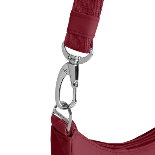 Travelon Anti-theft Roam Medium Crossbody - color: Cranberry