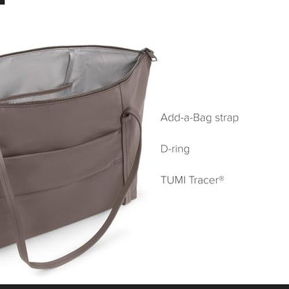TUMI Voyageur Q Tote, Lightweight Travel Tote - color: Mink
