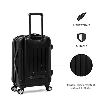 Kenneth Cole REACTION Renegade Luggage Expandable 8-Wheel Spinner Lightweight Hardside Suitcase, Black, 3-Piece Set (20"/24"/28") - color: Black, size: 3-Piece Set (20"/24"/28")