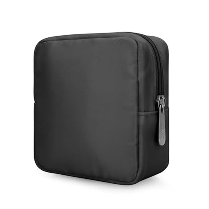Electronics Travel Organizer, Small Tech Pouch for Cables & Chargers - color: Black