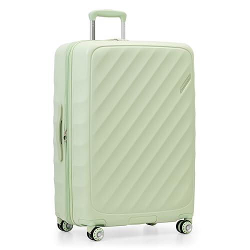 Traveler's Choice Elm Expandable Spinner Luggage Set, Glossy Mint, 29" Checked - color: Glossy Mint, size: 29" Large (1-Piece)