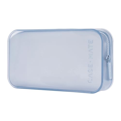 Case-Mate Jelly Makeup Bag - Waterproof Zipper Pouch - Carolina Blue - color: Carolina Blue