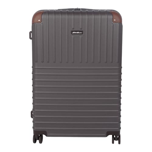 Eddie Bauer Strata Luggage | Hardside | Spinner Wheels | Expandable | Lightweight | Travel Essentials, Cinder, 30" (Check-In) - color: Cinder, size: 30" (Check-In)