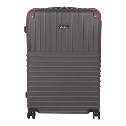 Eddie Bauer Strata Luggage | Hardside | Spinner Wheels | Expandable | Lightweight | Travel Essentials, Cinder, 30" (Check-In) - color: Cinder, size: 30" (Check-In)