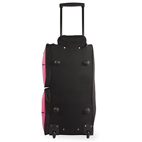 Pacific Coast Unisex 30' Large Rolling Duffel Bag, Pink,One Size - color: Pink