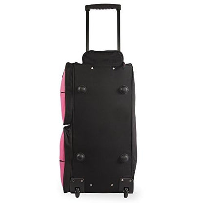 Pacific Coast Unisex 30' Large Rolling Duffel Bag, Pink,One Size - color: Pink