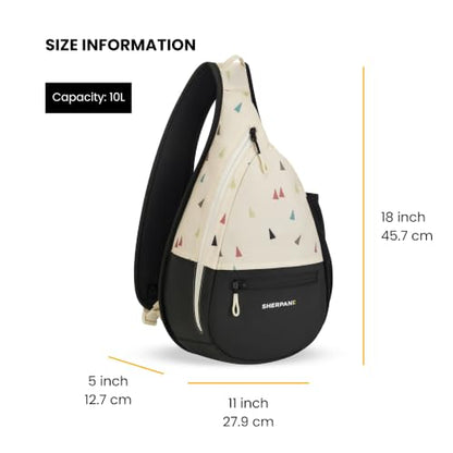 Sherpani Esprit, 10L Crossbody Sling Backpack for Women (Terrazzo) - color: Terrazzo