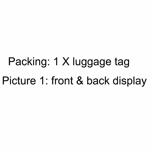 Luggage Tag Squirrel Animal 26, Pu Leather Bag Travel Suitcases Id Identifier Baggage Label for Women Men Boys Girls
