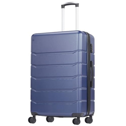 OLIXIS 28 Inch Luggage, Hardside Checked Suitcase with Spinner Wheels, Lightweight ABS Hard Shell Travel Luggage, TSA Approved Lock, Expandable Large Suitcase for Business & Travel–Blue - color: Blue, size: 28 IN