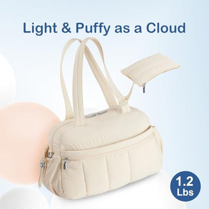 TOPDesign Travel Duffel Bag, Puffy Carry On Overnight, Gym Bag w/Wet Pocket - color: Flower