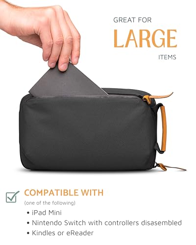 TRIPPED Travel Gear Tech Organizer Pouch for Cables and Accessories - color: Black