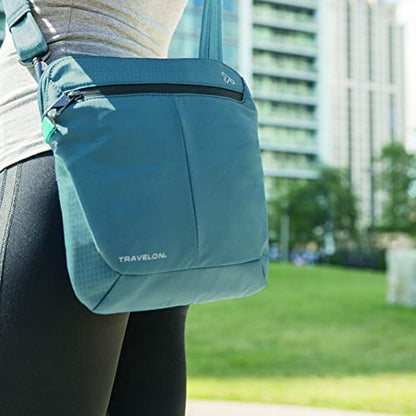Travelon Anti-Theft Active Small Crossbody - color: Teal