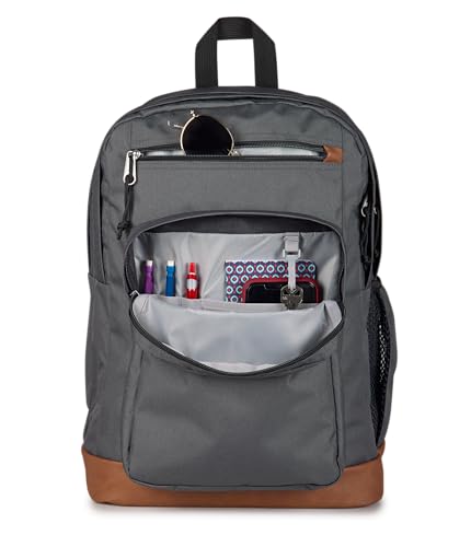 JanSport 34L Cool Backpack – 15-inch Laptop Sleeve, Smokey Grit | Ergonomic Straps, Waterbottle Pocket, Campus Weekender Travel Rucksack - color: Smokey Grit