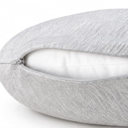 Continental Bedding U-Shaped Travel Neck Pillow, 13 x 11 Inch, Soft Plush Polyester Fiber Fill, Removable 80% Viscose Derived from Bamboo 20% Polyester Cover, Travel Case