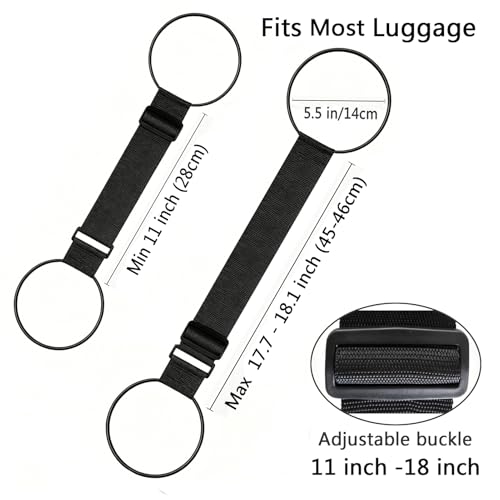 Luggage Straps for Suitcases, Luggage Connector Belt Strap Blue - color: 2 Blue