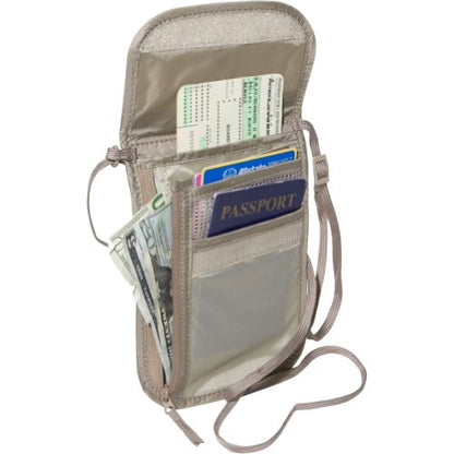 Eagle Creek Undercover Neck Wallet Deluxe - Passport Holder Accessory for Men and Women, Khaki - color: Khaki