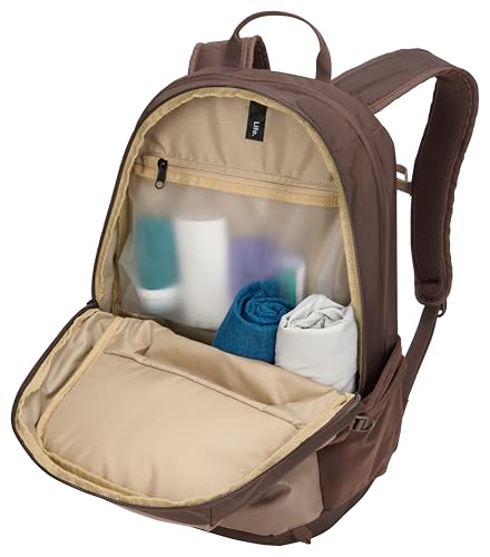 Thule EnRoute Backpack 23L, Elevated 15.6" Laptop Pocket, TPU Zip Pocket - color: Tinted Taupe/Nuanced Brown, size: 23L
