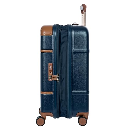 Bellagio 21" Expandable Cabin Trolley, Airline Approved, Spinner - Blue - color: Blue, size: Carry-on expandable