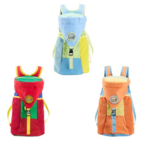 Packable 18L Hiking Daypack, Lightweight for Men/Women. Foldable, Water-Resistant, Small Backpack Color Block. (Blue) - color: Blue