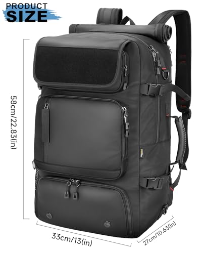 Travel Backpack for Men,60L Backpack with Shoe Compartment - color: Black(b), size: 60L