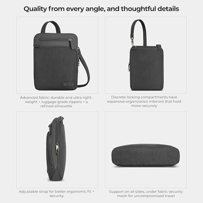 Travelon Anti-Theft Metro Small Crossbody - color: Gray