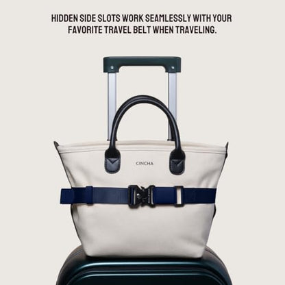 Cincha Canvas Go-Tote Bag, Water-Resistant, Versatile Travel Bag, Lightweight & Compact, As Seen on Oprah's Favorite Things - color: Olive, style: Mini