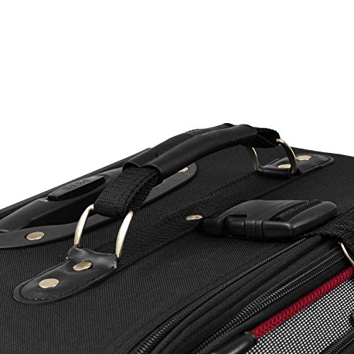 U.S. Traveler New Yorker Lightweight Expandable Rolling Luggage, Red/Gray, 4-Piece Set - color: Red, size: 4-Piece Set (15/21/25/29)