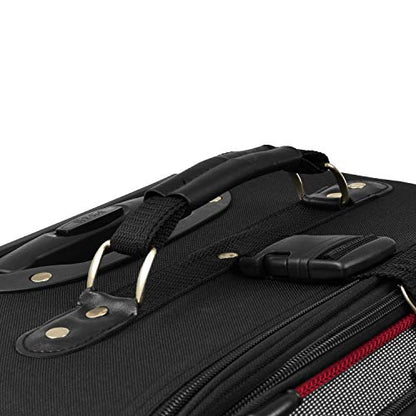 U.S. Traveler New Yorker Lightweight Expandable Rolling Luggage, Red/Gray, 4-Piece Set - color: Red, size: 4-Piece Set (15/21/25/29)