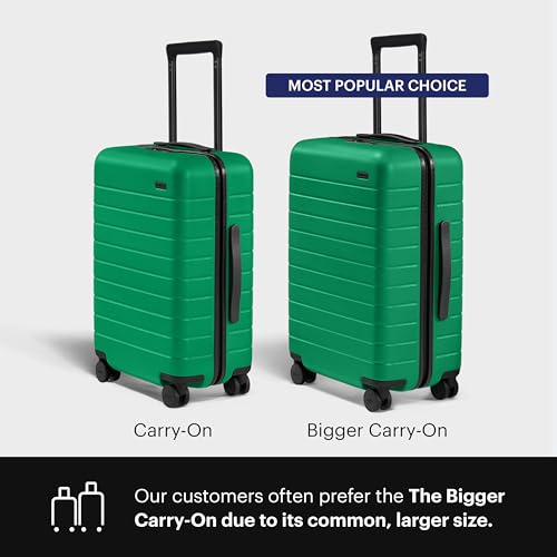 Away The Carry-On Luggage, 22-inch Lightweight Hardside Spinner Suitcase - color: Palm Green