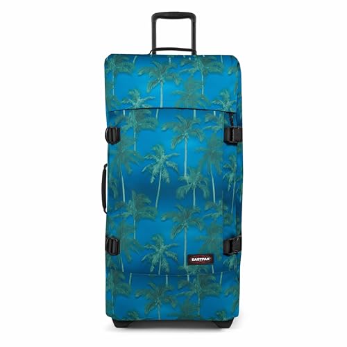 EASTPAK 78L Tranverz M – Medium Softside Checked Luggage, Brize Tree Navy - color: Brize Tree Navy, size: 78 Liter Checked Bag