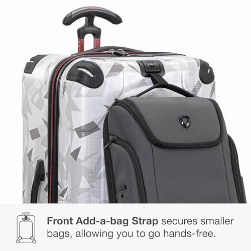 Traveler's Choice Maxporter II Polycarbonate Hardside Trunk with Spinner Wheels, White Camo, 31-Inch Large Trunk - color: White Camo, size: 31-inch Large Trunk