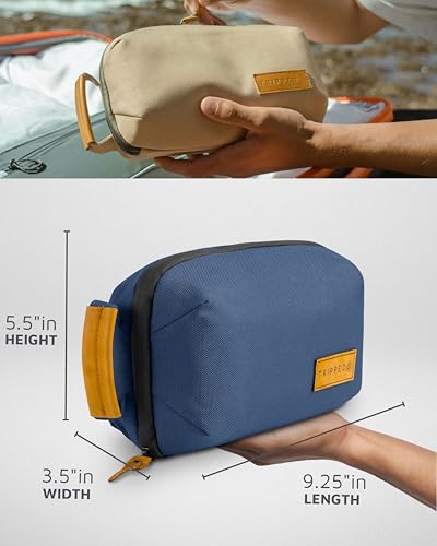 TRIPPED Travel Gear Tech Organizer Pouch for Cables and Accessories - color: Navy