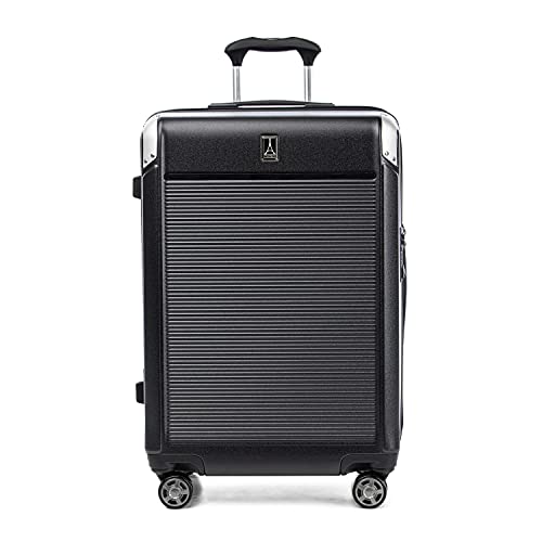 Travelpro Platinum Elite Hardside Checked Luggage, Black, 25-Inch - color: Shadow Black, size: Checked- Medium 25-Inch